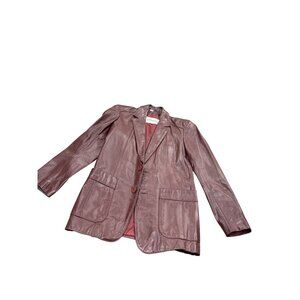 Wilsons Suede & Leather Mens Brown Blazer Jacket Size 36 SKU 7188